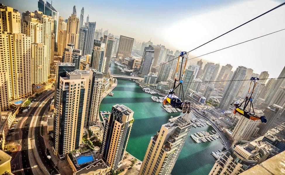 Ride the XLine Dubai Marina